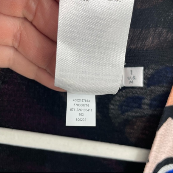 Chico’s Cardigan Sweater Womens floral Pattern mid length kimono Jacket 1 US M - Picture 3 of 8